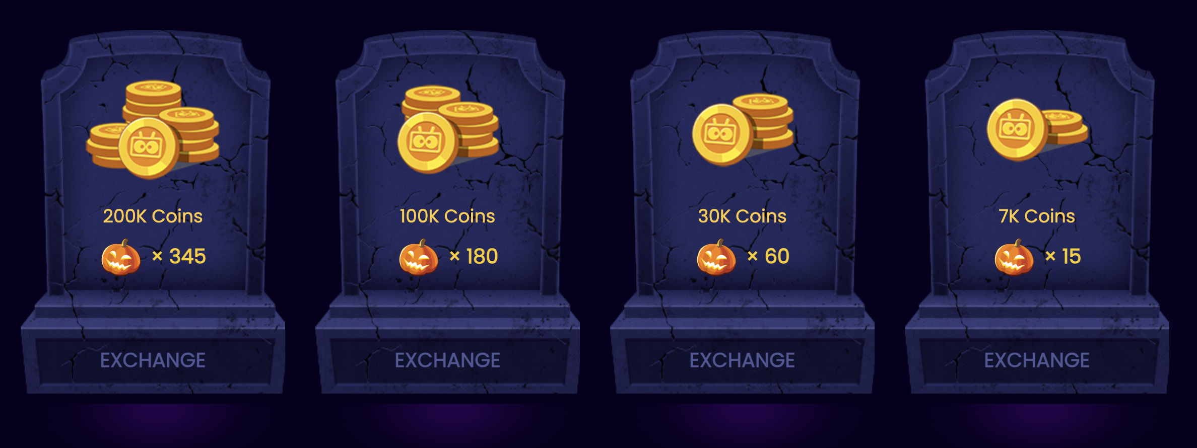Halloween Coins Exchange